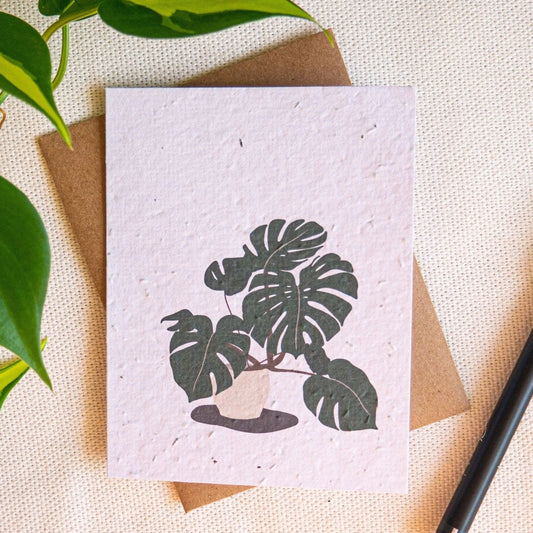 Carte à planter | Monstera